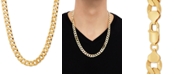 Macy's Curb Link 24" Chain Necklace in 18k Gold-Plated Sterling Silver